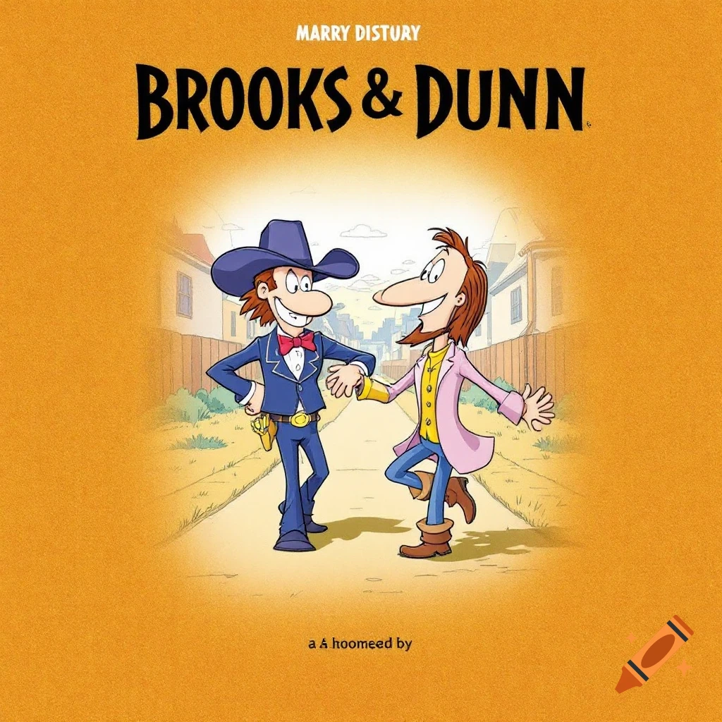Cartoon poster of two stylized men in cowboy attire holding hands and dancing, with title text.