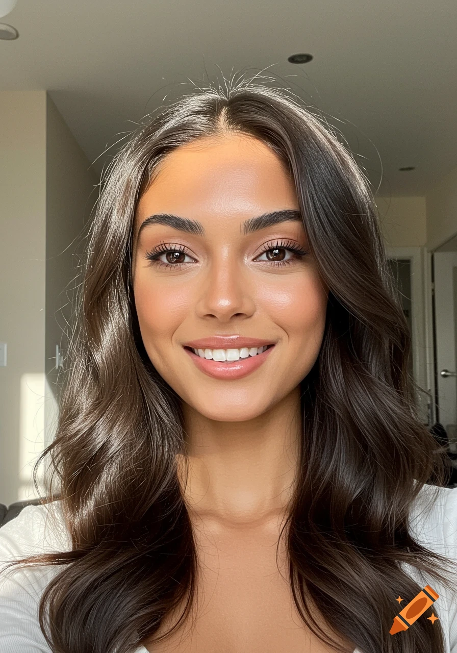 Close-up portrait of a smiling woman