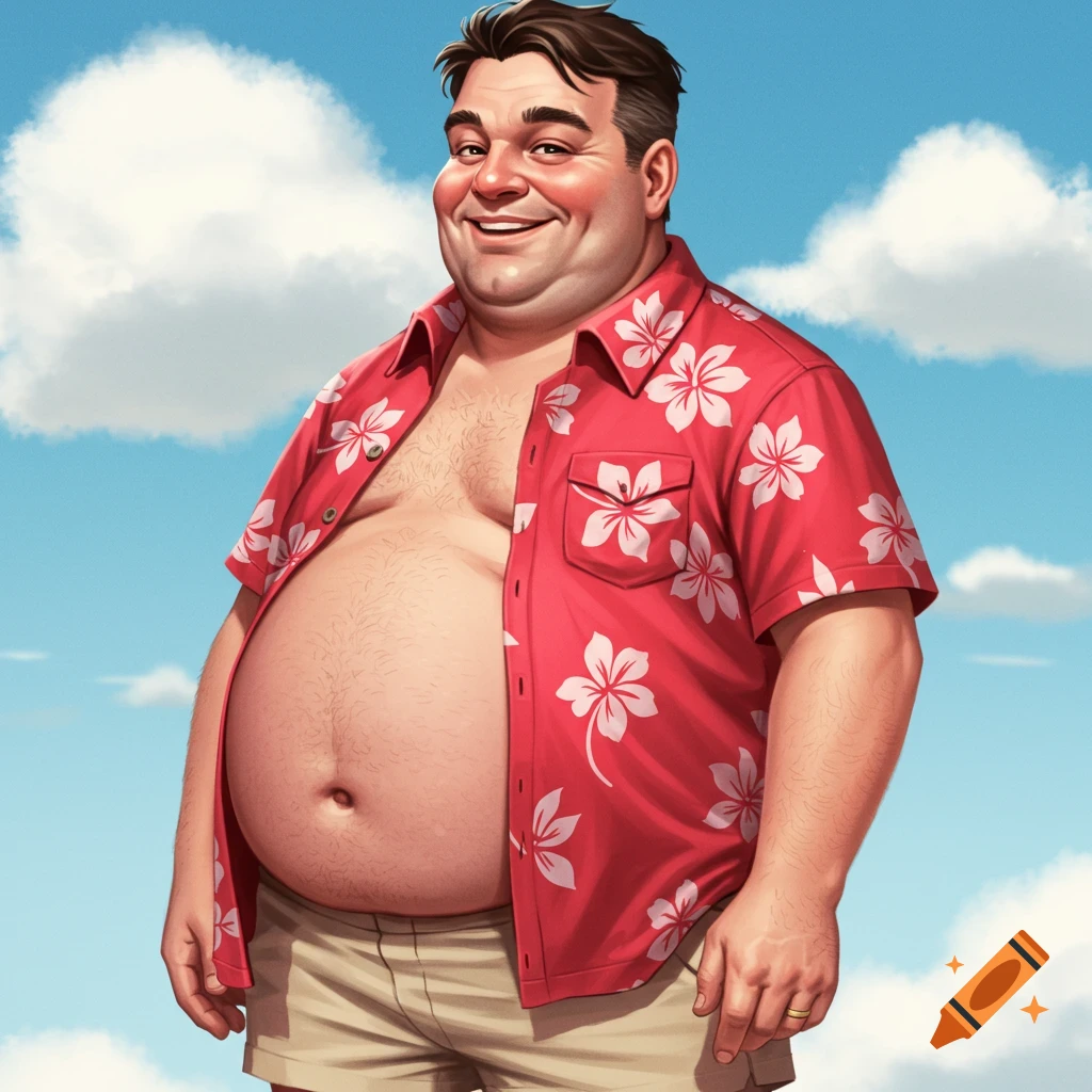 Fat man on Craiyon