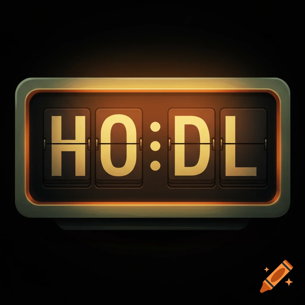 1960s style flip clock displaying the text HO:DL
