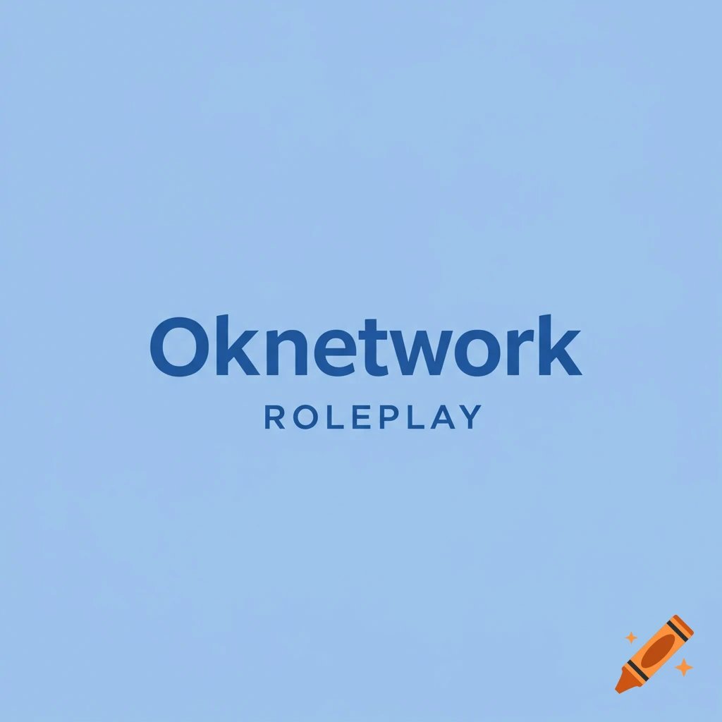 Logo with the text "Oknetwork" and "ROLEPLAY" on a blue background.