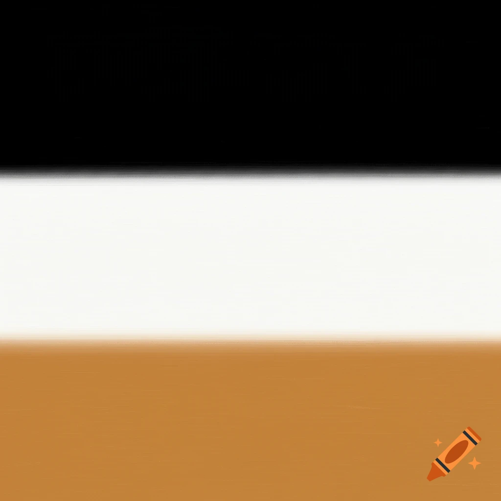 Horizontal bands of black, white, and beige color.