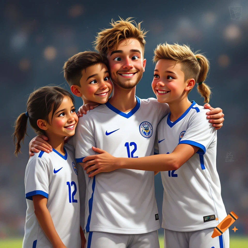 football-club-in-red-uniforms-playing-elegantly-and-jumping-on-the