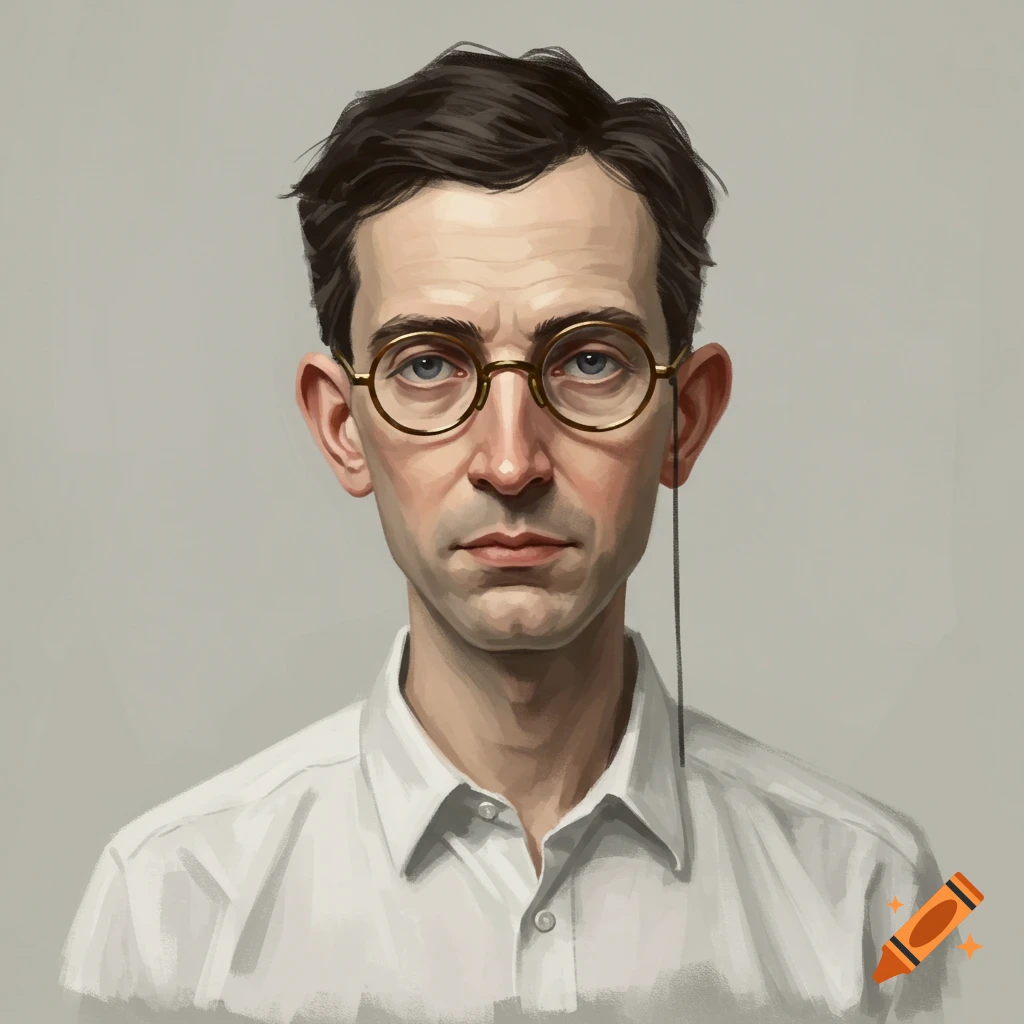 Man with glasses and monocle