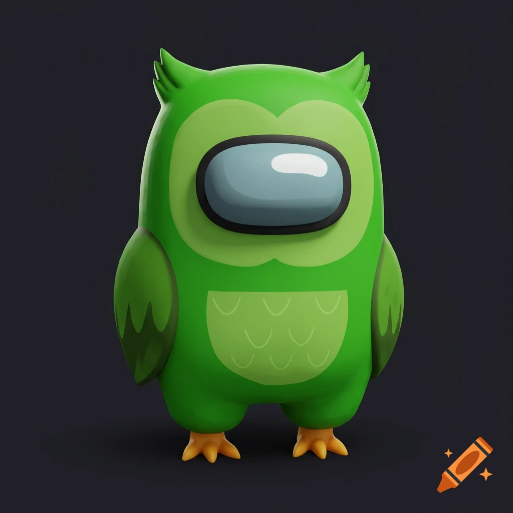 Duolingo app icon on craiyon