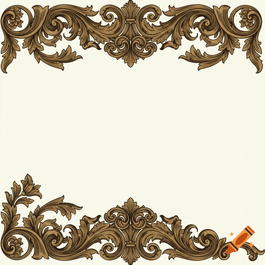 An ornate Victorian decorative border.