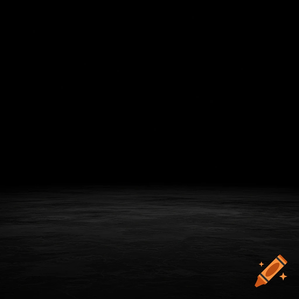 A dark, textured ground surface receding into blackness.