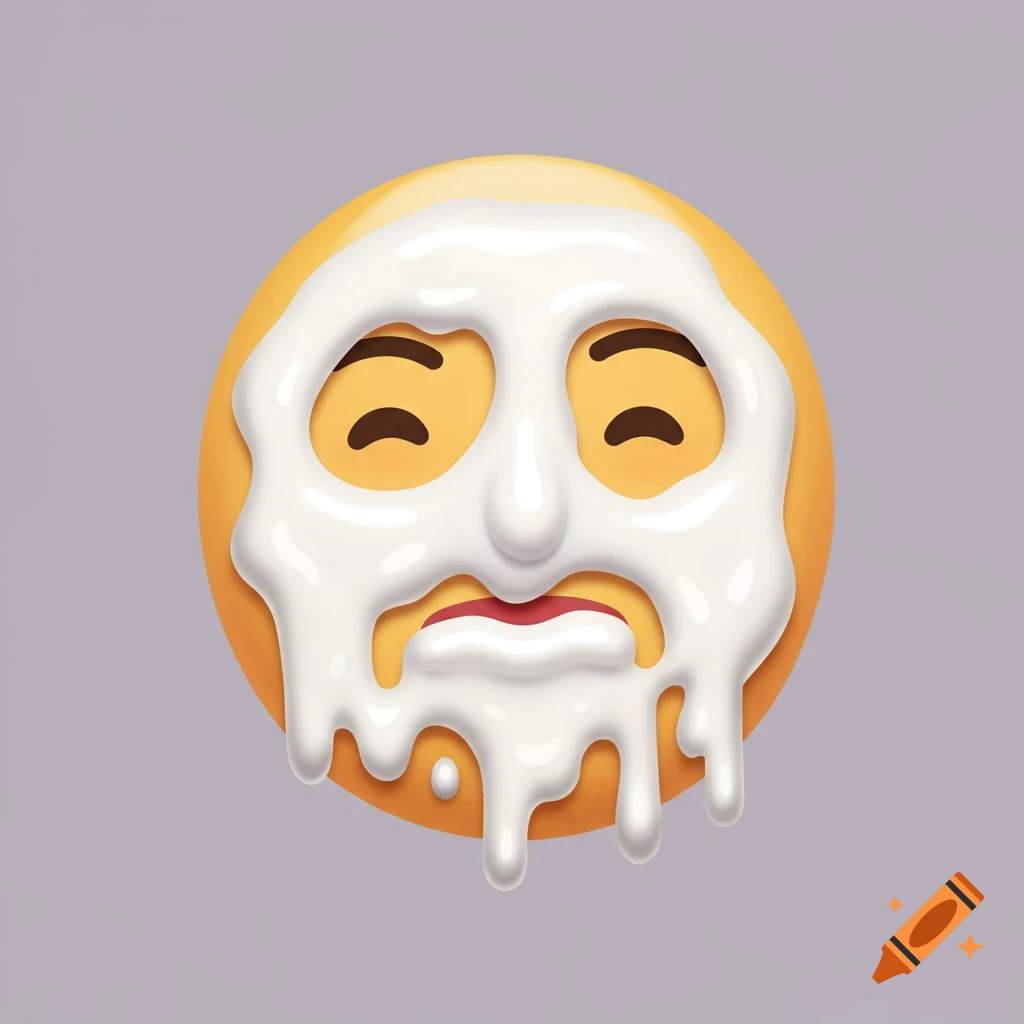 3D rendered emoji with white face mask