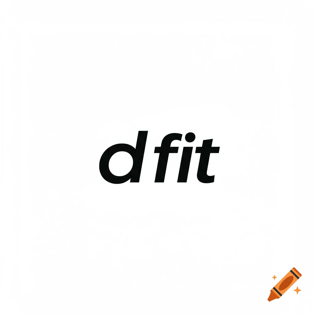 Black text logo reading 'd fit' on a white background