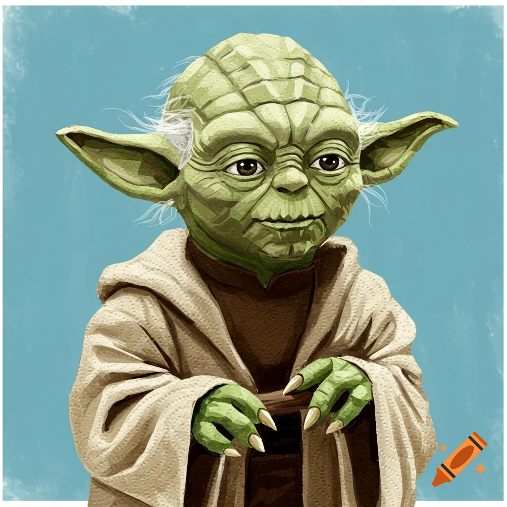 Illustration of Yoda in his robes