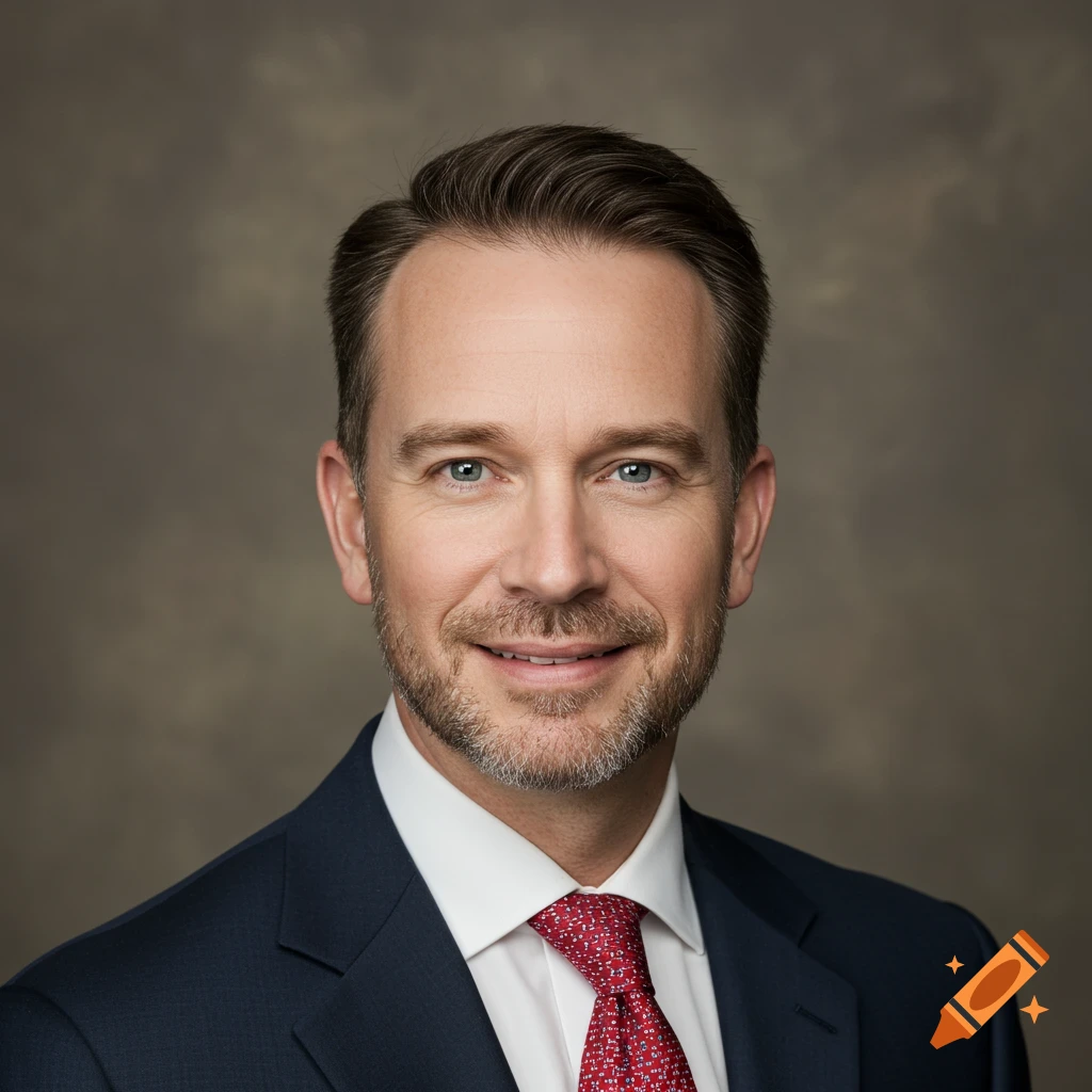 Professional portrait of a man in a suit smiling