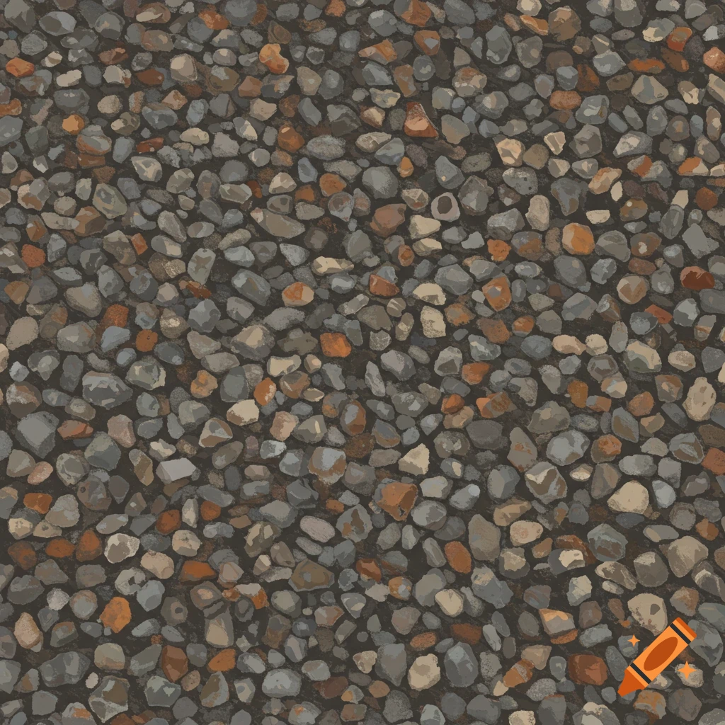 Close-up view of a gravel texture