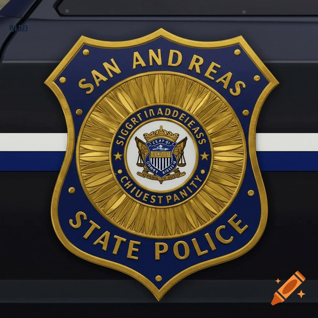 San Andreas State Police Logo On Craiyon UeQd7ZeoSU68TPM3mZahww.webp
