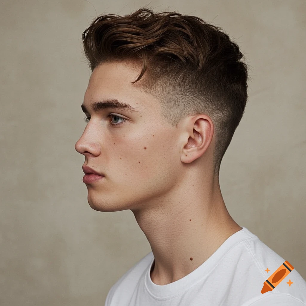 Profile of a man with a low taper fade haircut