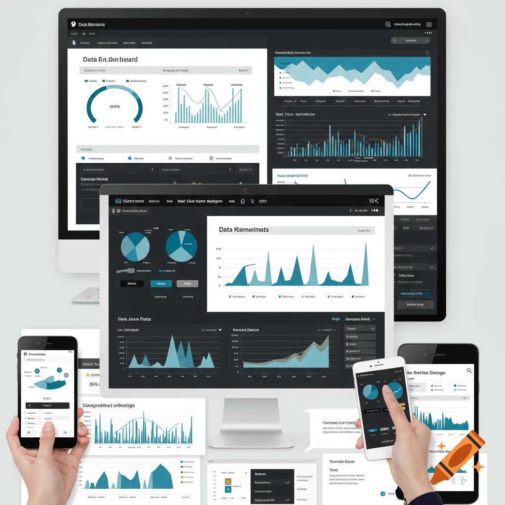 Organization data dashboard and reporting hub website UI/UX layout on ...