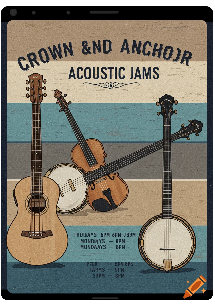 Concert Flyer created on Craiyon