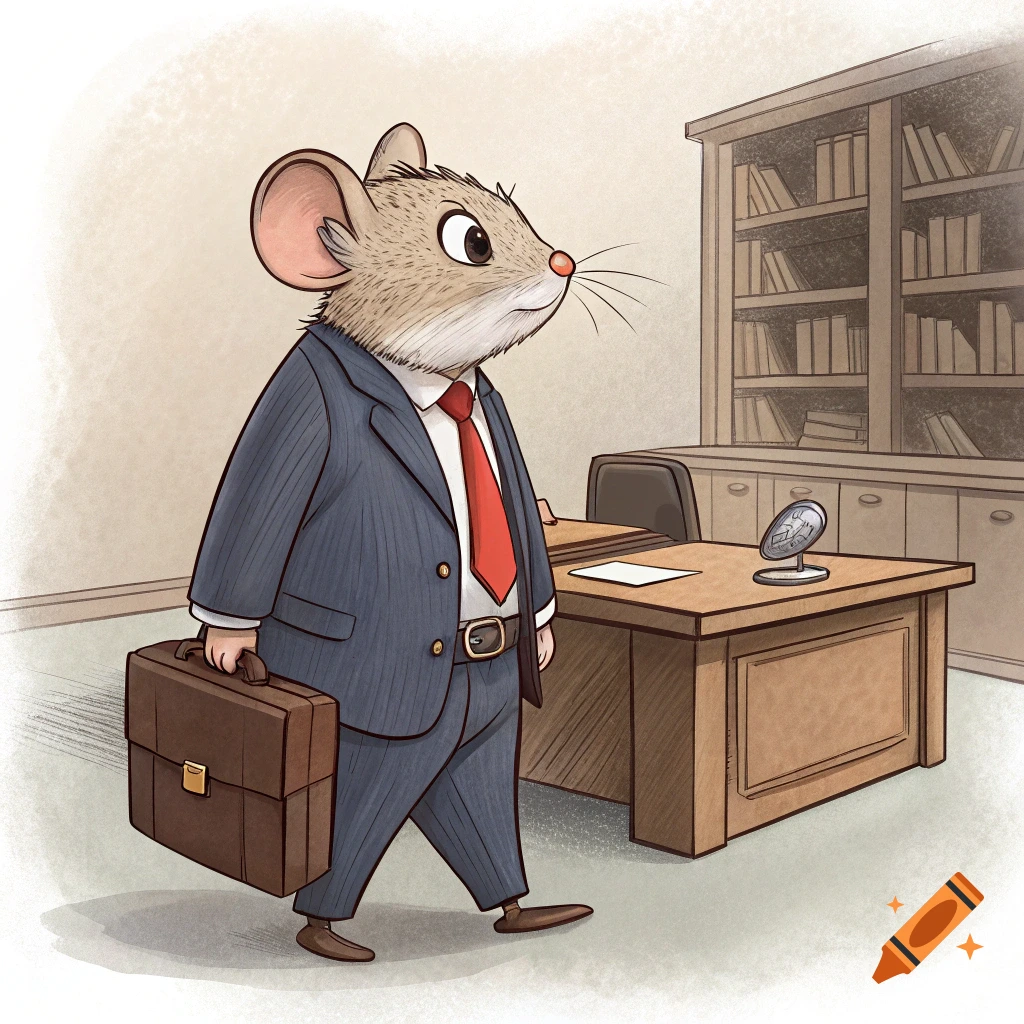 Rat riding a cat while holding a baseball bat on Craiyon