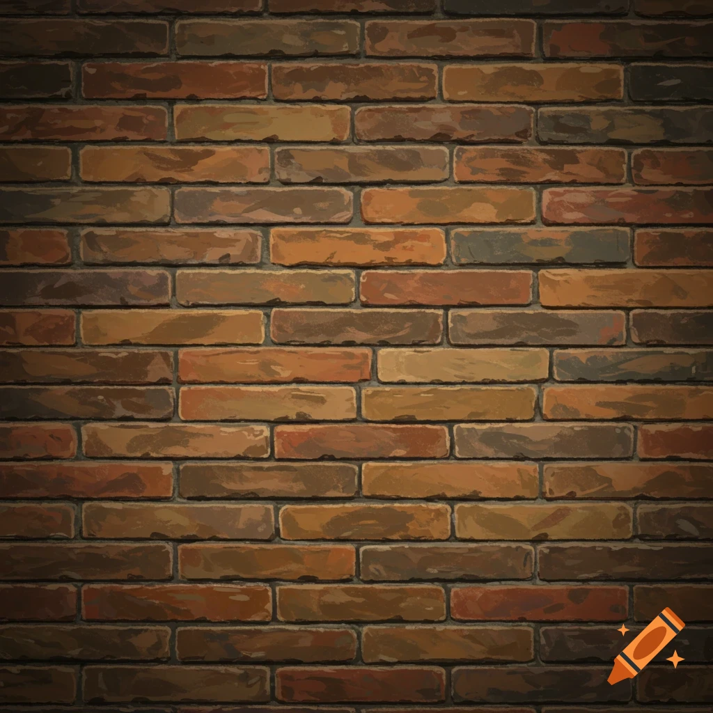 A detailed view of a multi-colored brick wall.