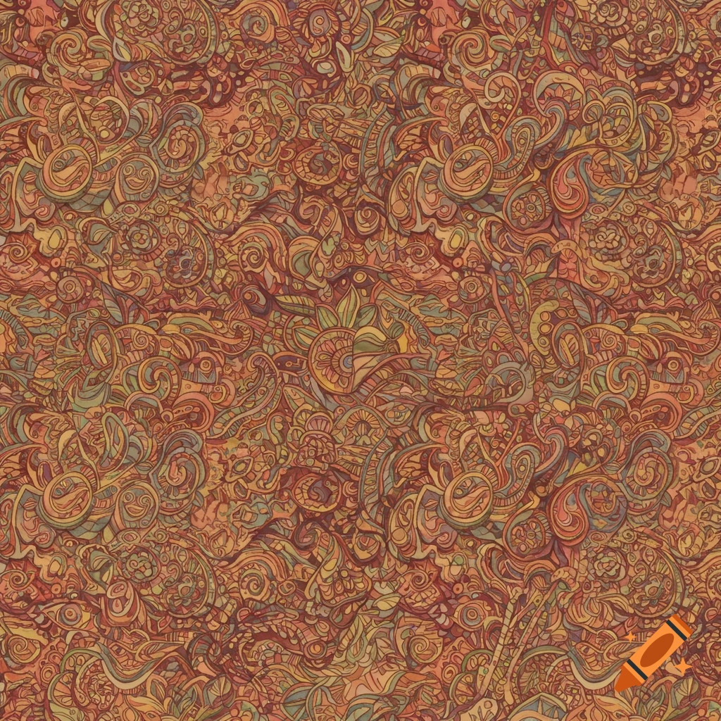 Abstract colorful boho pattern