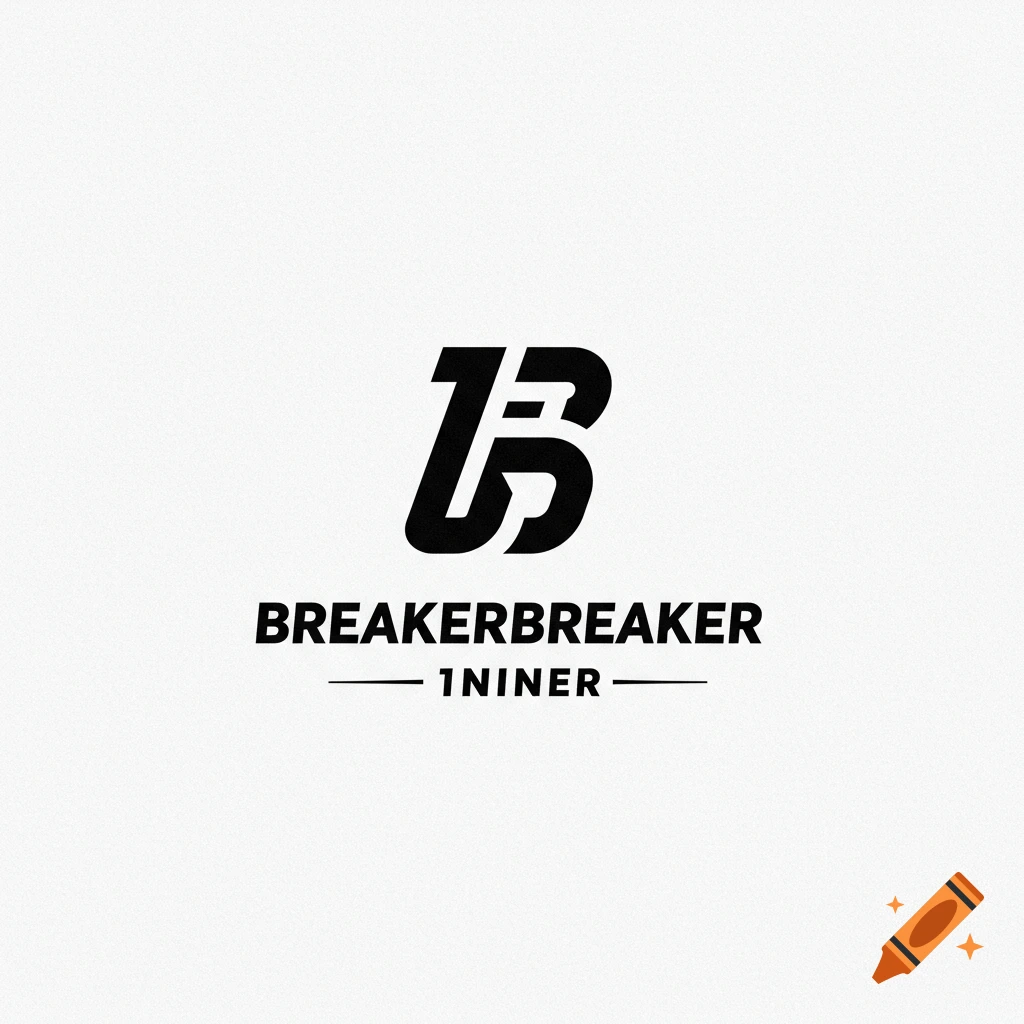 Black logo with stylized B and 1, and text BREAKERBREAKER 1NINER