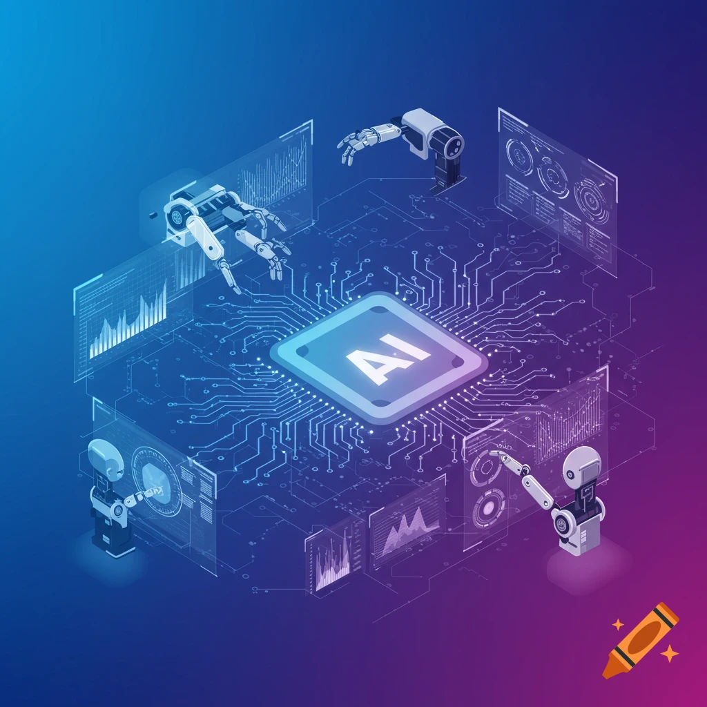 Modern linkedin banner for full stack developer with abstract geometric