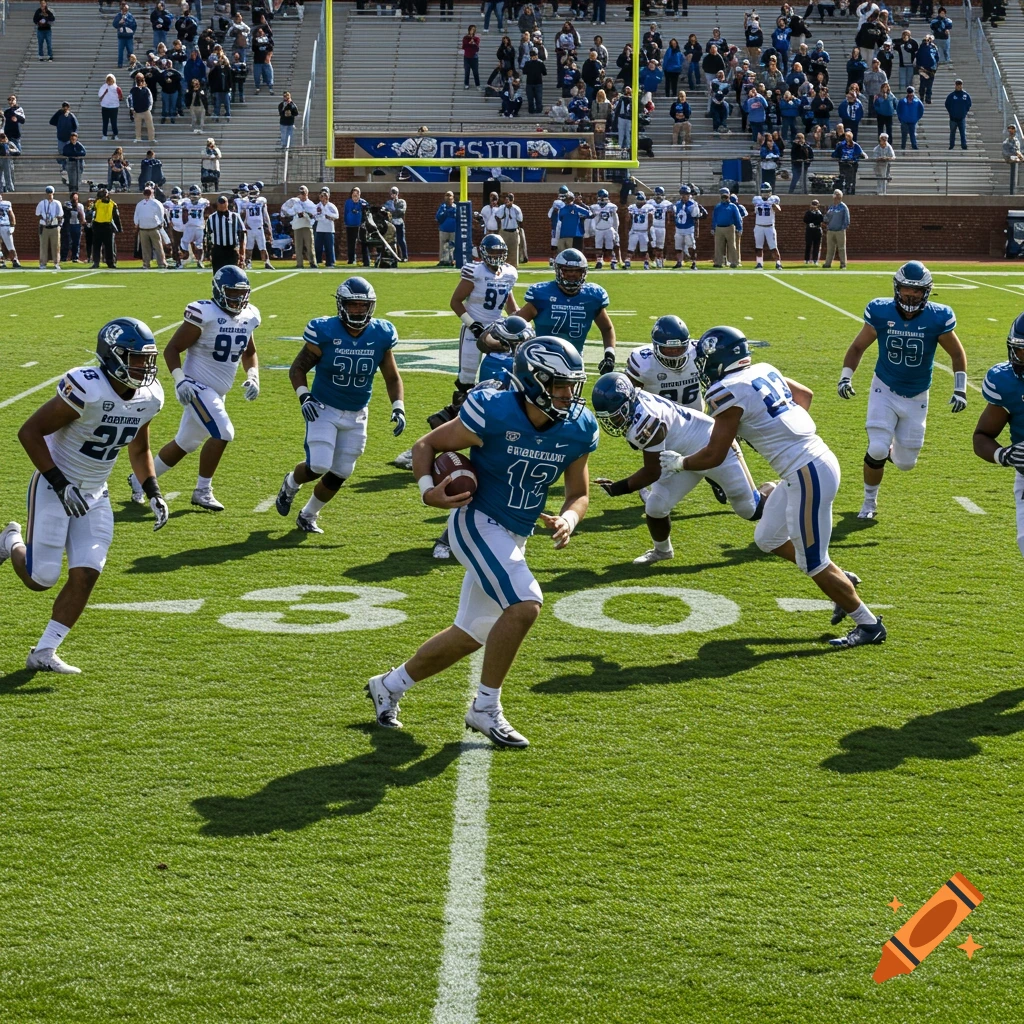 georgia-southern-eagles-football-team-in-flexbone-formation-on-craiyon