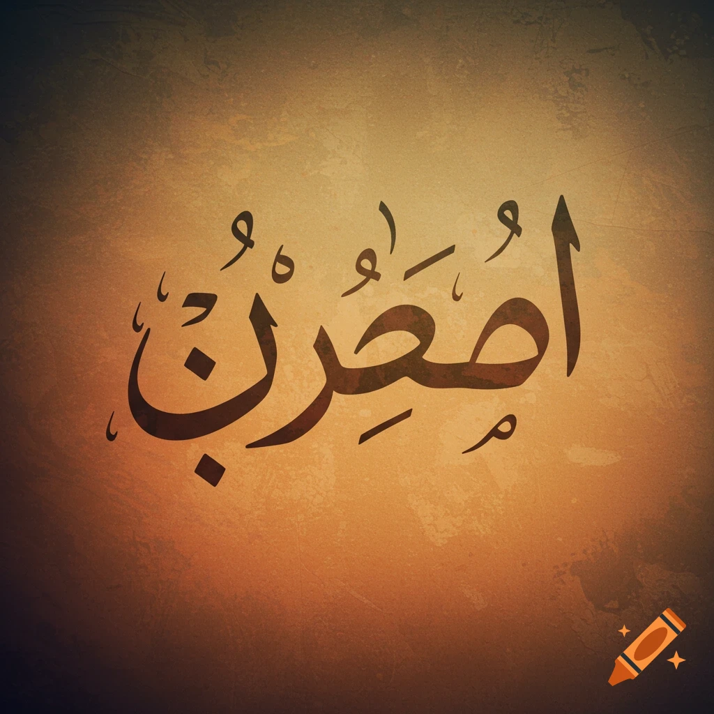Arabic calligraphy of the word talaq on a textured brown and orange background.