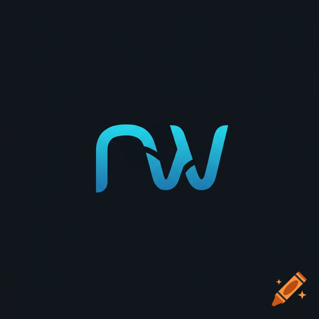 A stylized blue gradient logo combining the letters M and W on a dark background.