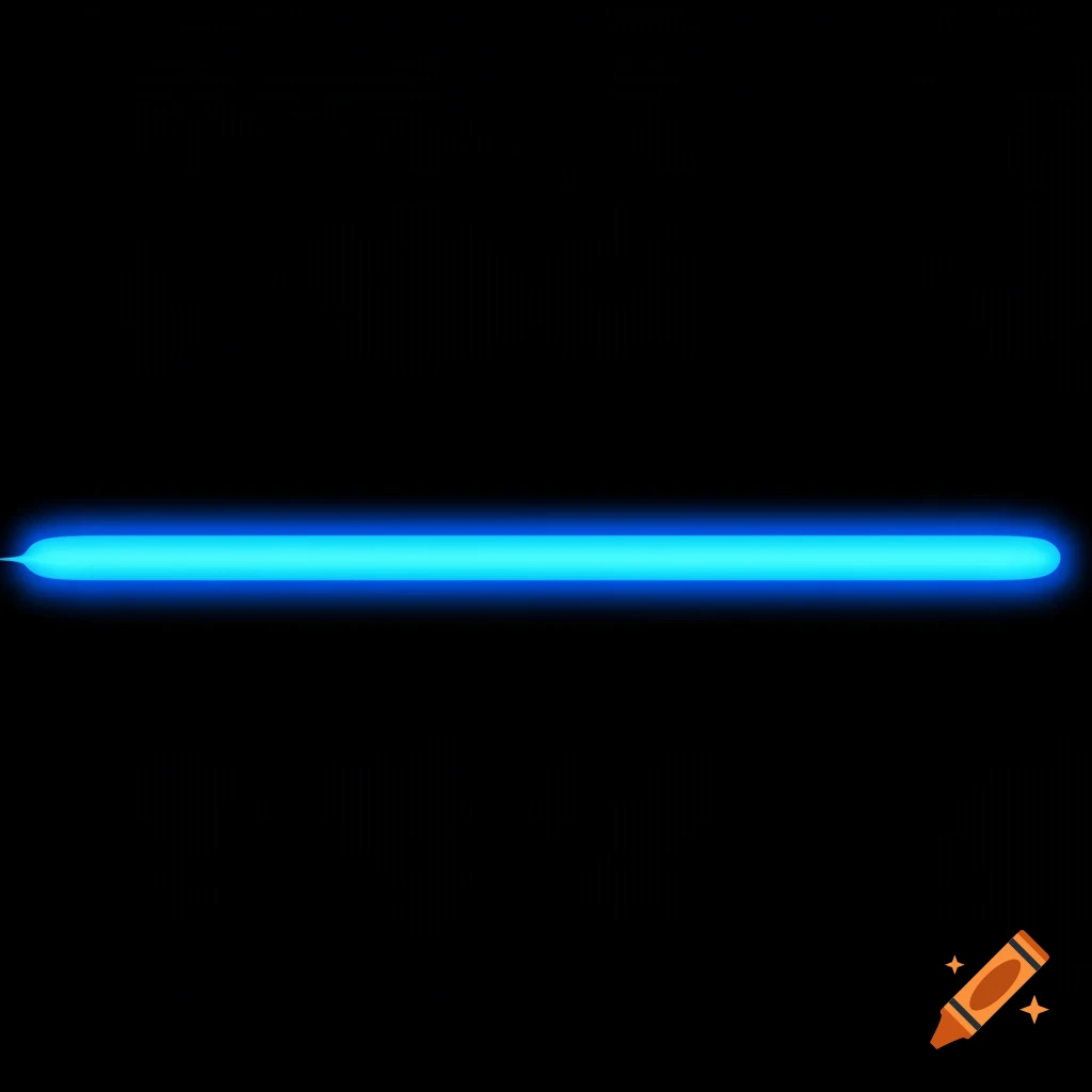 A blue glowing horizontal line on a black background.