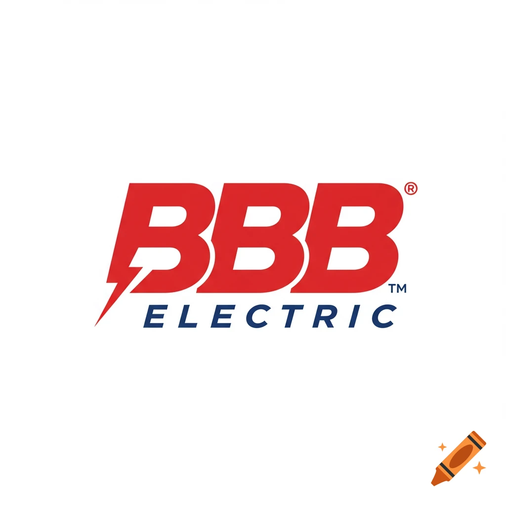 Red and blue BBB ELECTRIC logo with a lightning bolt