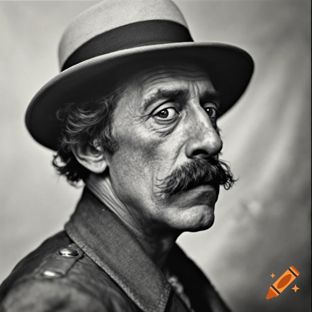 Charles Ponzi wearing a boater hat