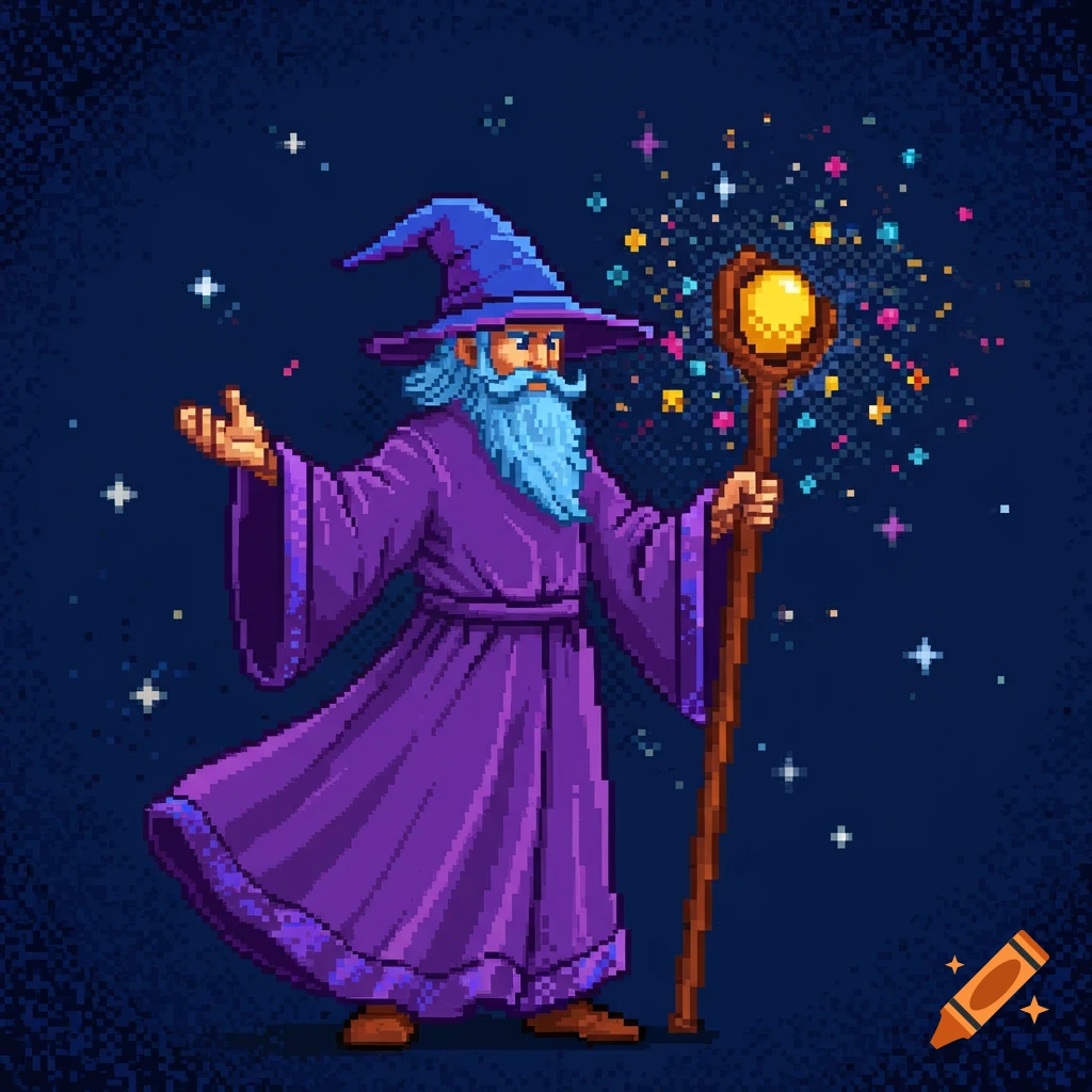 Pixel art meme related to agnt hub on craiyon