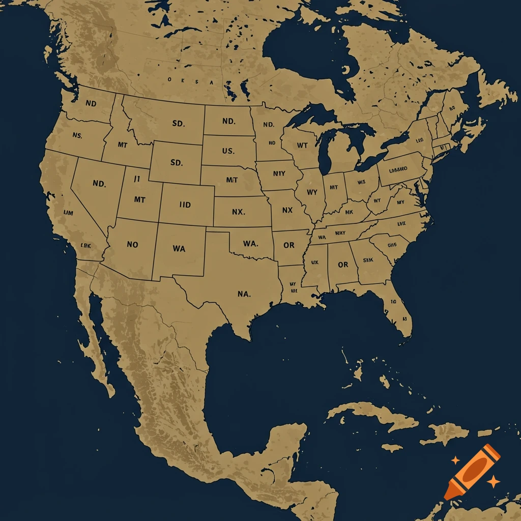 Map highlighting the Pacific Northwest - HZLv4IVqT6iB349DM8V5SQ.webp