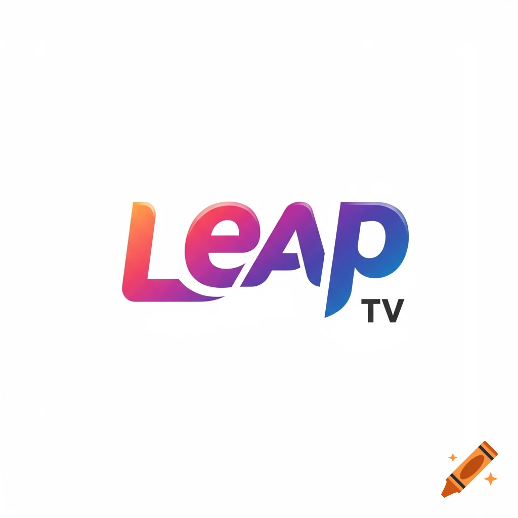 Leap TV logo with gradient colors