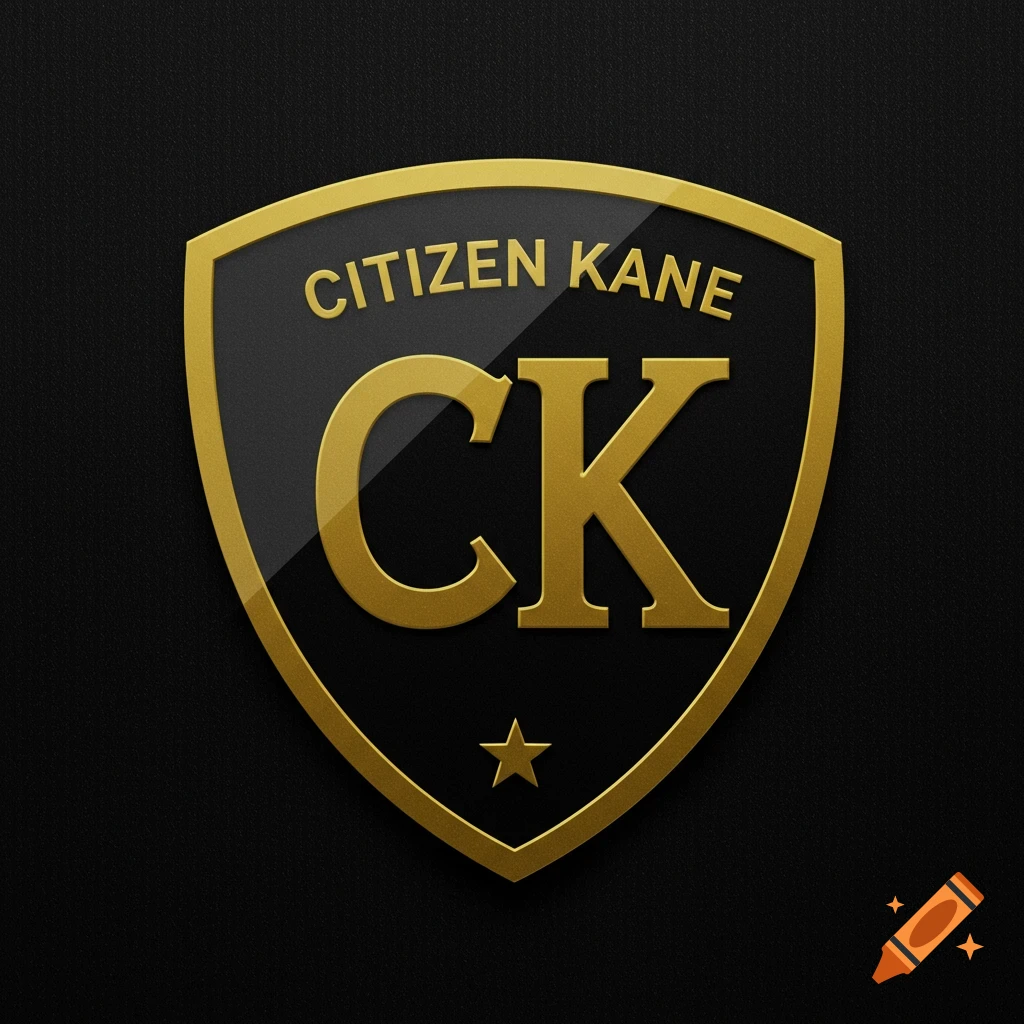 Gold and black shield logo with 'Citizen Kane', 'CK', and a star.