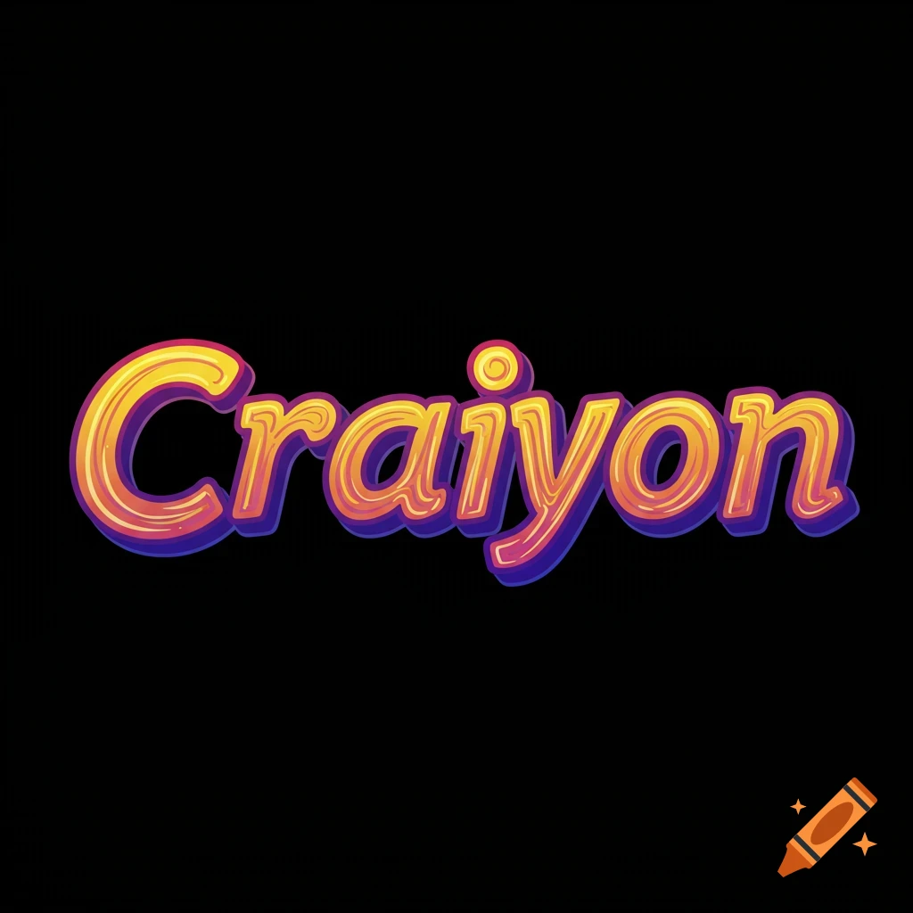 Stylized text that reads Craiyon against a black background.
