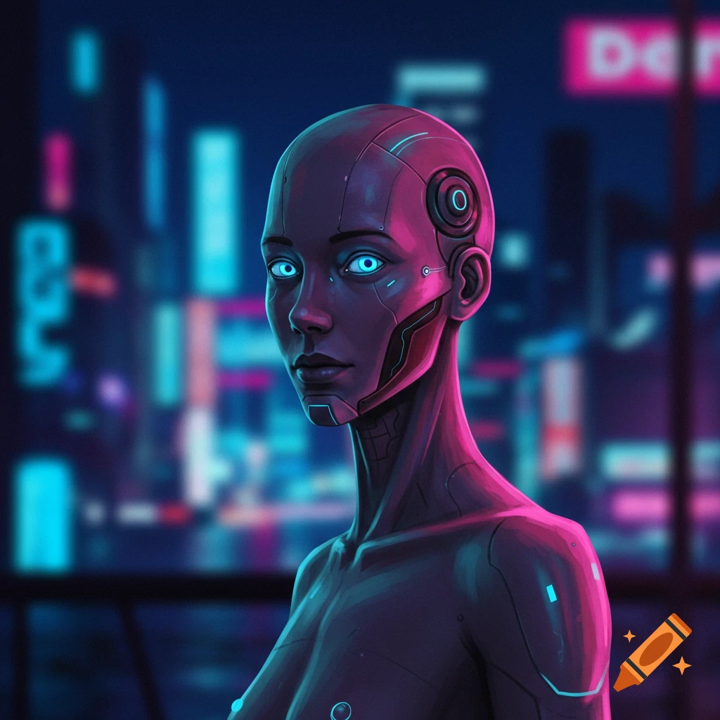 Robot Girl In Cyber City on Craiyon Robot Girl In Cyber City on Craiyon