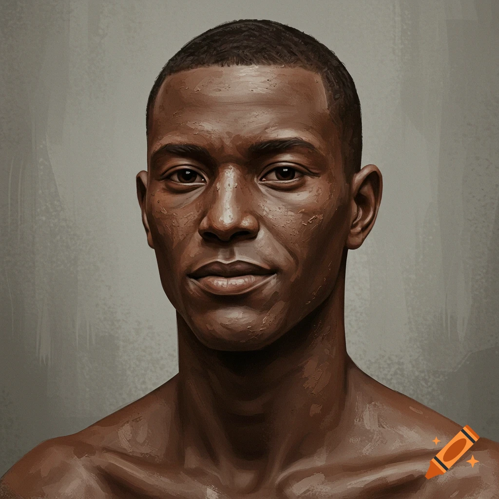 Portrait of a man with dark skin and buzzed hair.