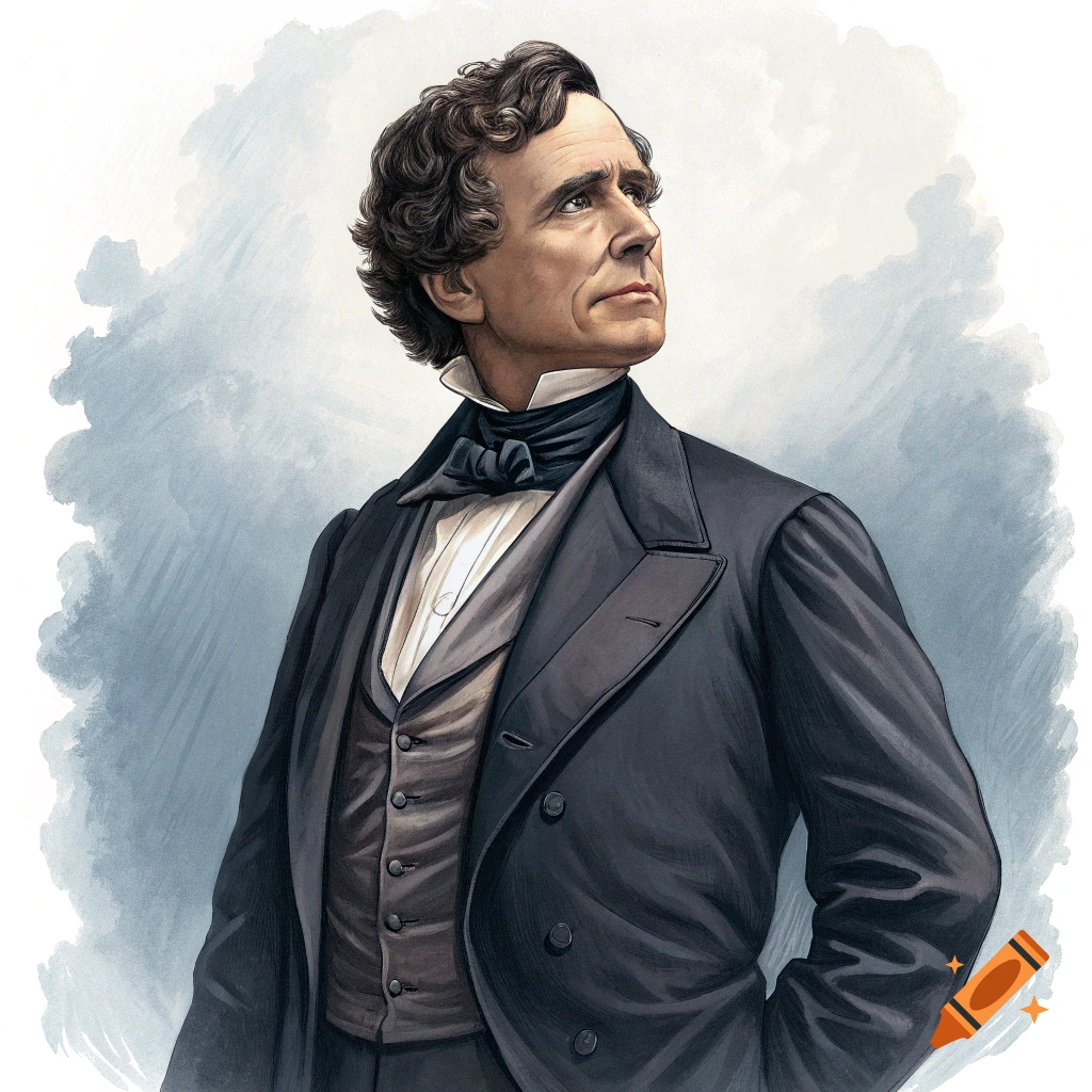 Franklin Pierce in modern attire