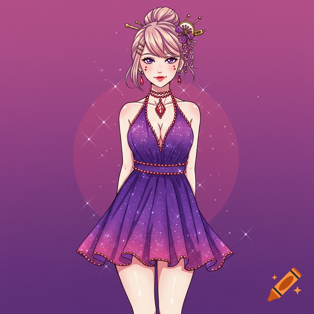 sachin and babi light blue dress ANIME DRESS – Concepción Miranda main image 0