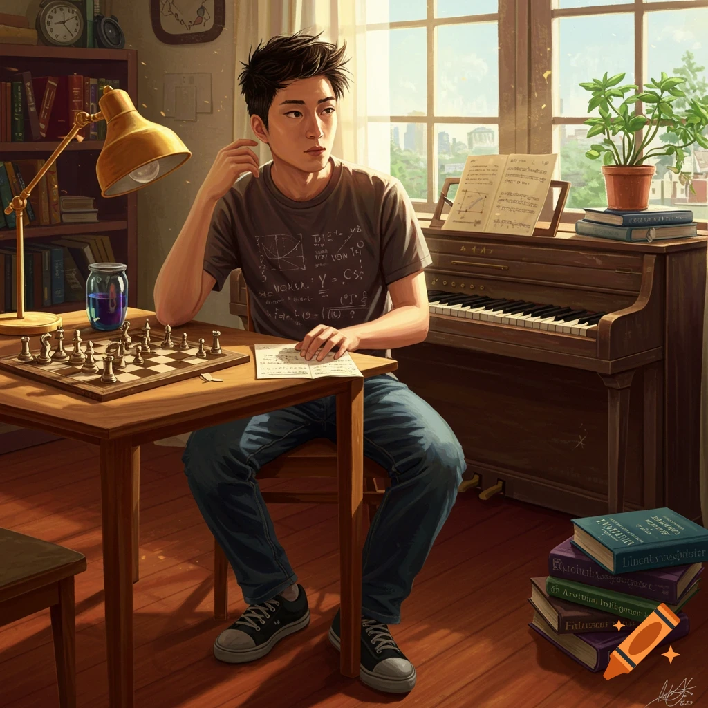 Person Interested In Music Physics Chess Math Piano AI And Linear Person Interested In Music Physics Chess Math Piano Ai And Linear