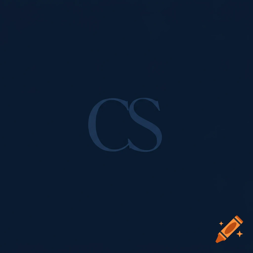 Stylized logo featuring the letters CS on a dark blue background.