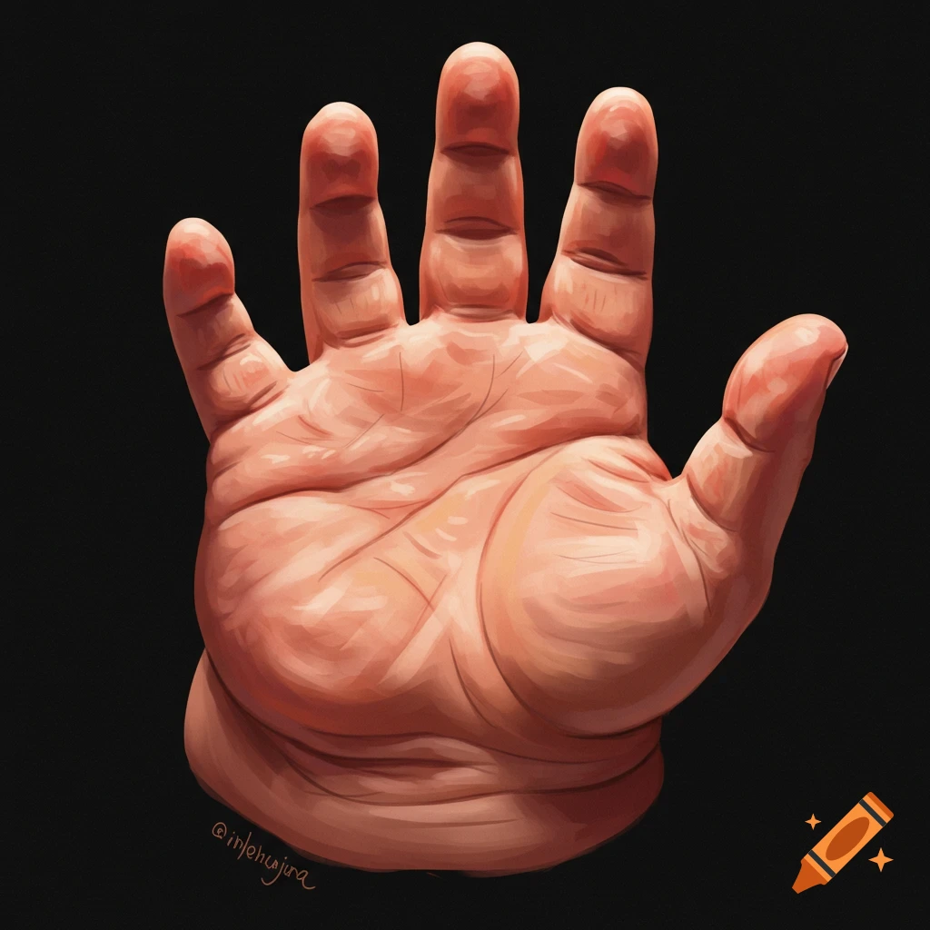 A detailed image of a hand.