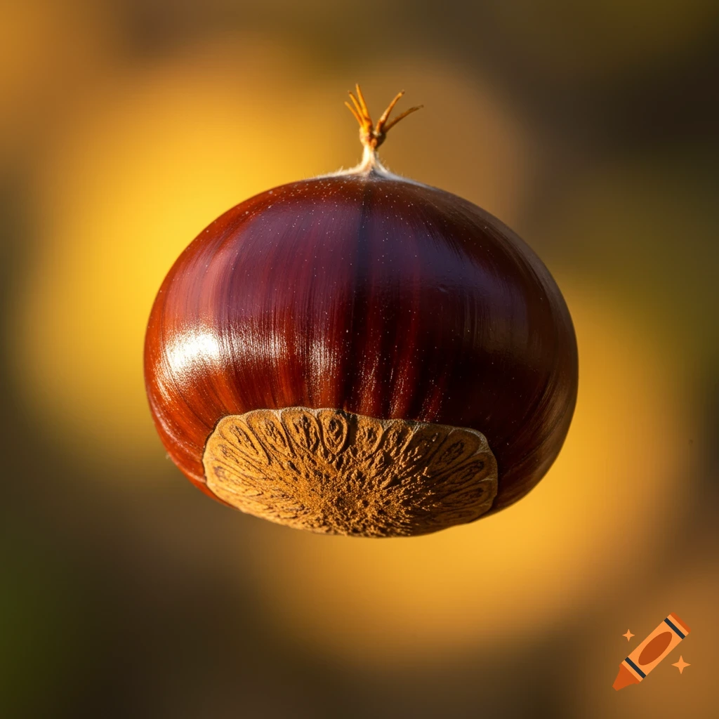 Close-up photo of a chestnut
