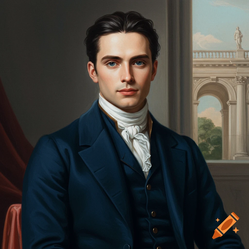 Neoclassical portrait painting