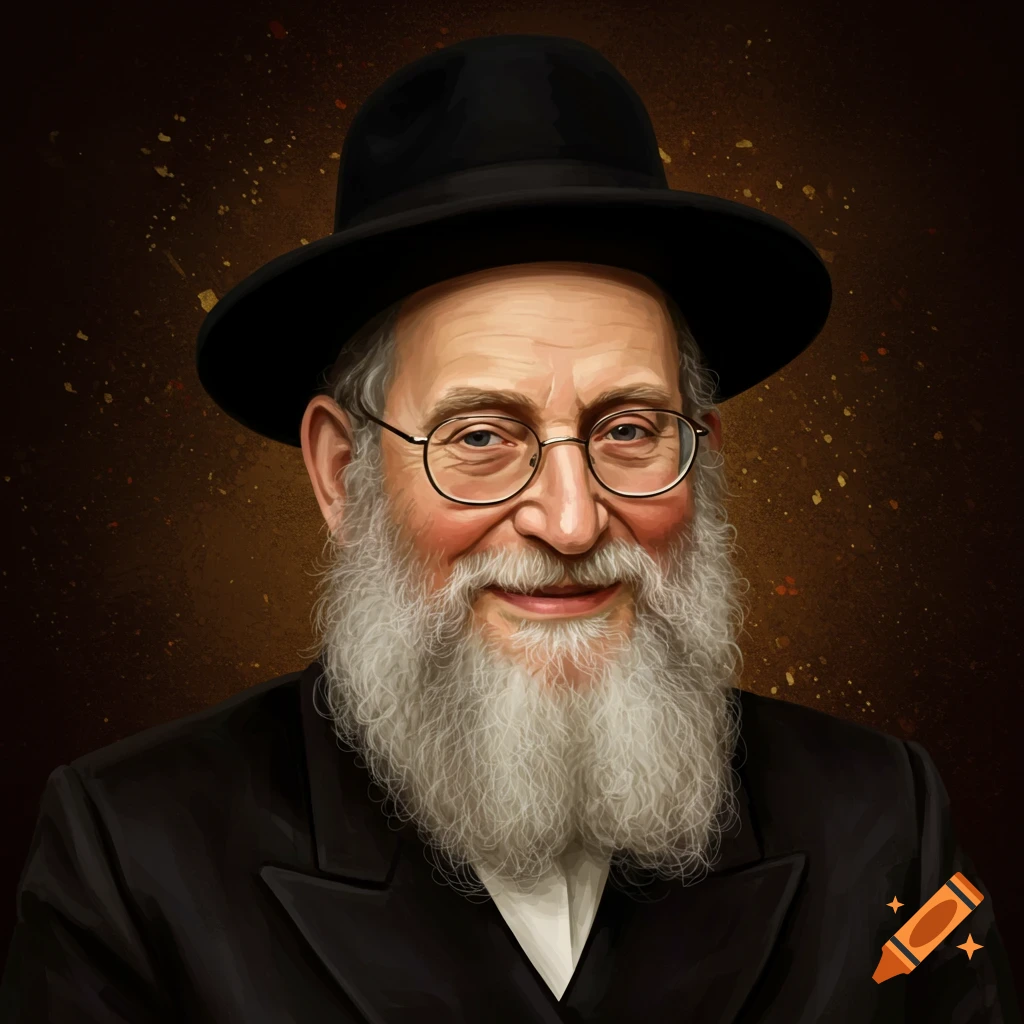 Portrait of a smiling man with a long white beard, glasses, black hat, and suit.