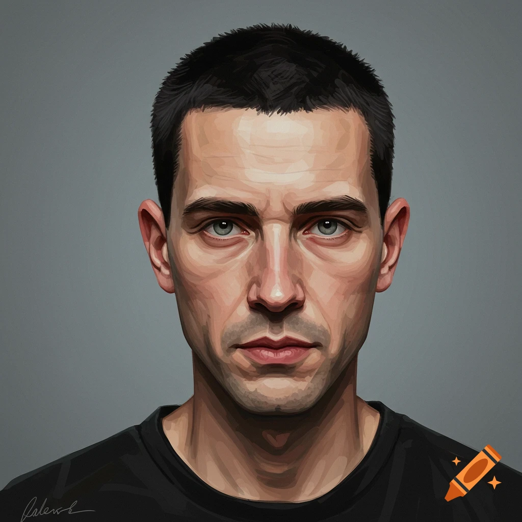 Portrait of a man with a buzz cut