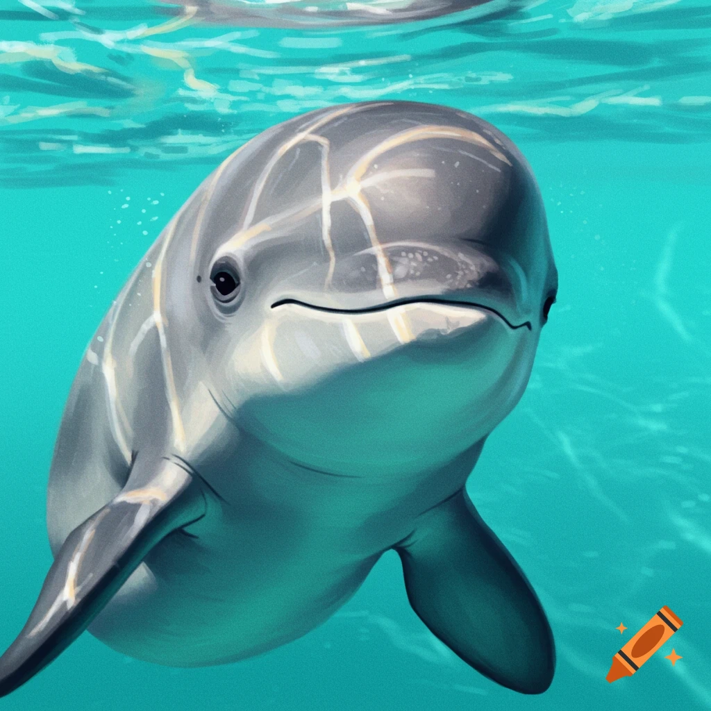 A vaquita swimming underwater.