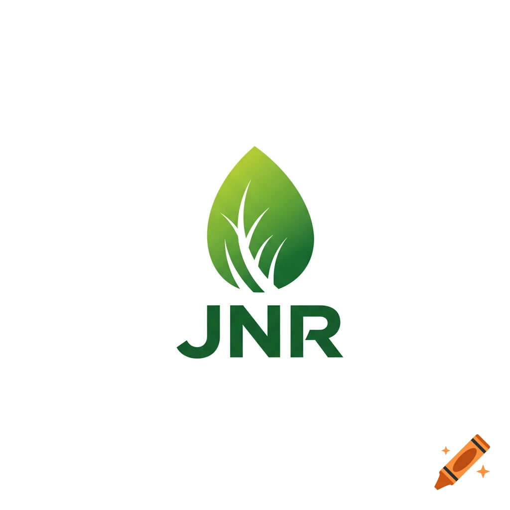 Logo for JNR with a green leaf symbol.