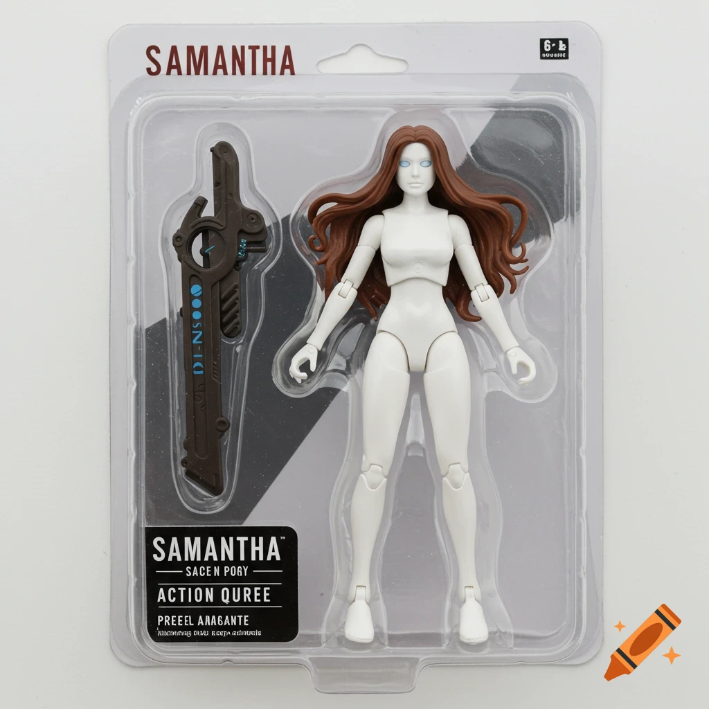 A Samantha action figure in clear blister packaging.